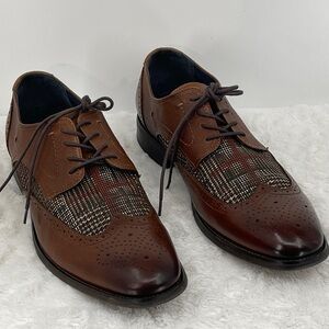 LA MILANO KENT Men's Brown Oxford Shoes SIZE 13M